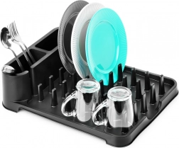 Černý odkapávač na nádobí 41 × 32,5 × 11 cm Vilde