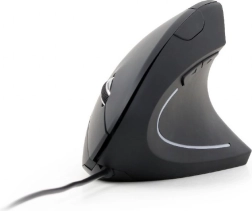 Ergonomická vertikální optická myš, 6 tlačítek, černá
