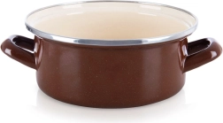 Smaltovaný hrnec Brown 20,5 cm, 2,2 l
