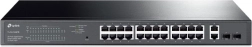 Gigabitový smart PoE+ přepínač 24× poe+, 2× rj45 uplink a 2× sfp – TP-Link
