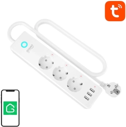 Chytrá WiFi zásuvka Gosund P1 Plus (3x AC schuko, 3x USB-A) Tuya