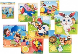 Posuvné puzzle Zvířátka a Děti