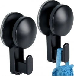 Černé přísavné háčky 5,5 cm, 2 ks