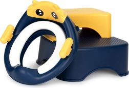 Dětské WC sedátko s madly a dvoukrokovým stupátkem ECOTOYS