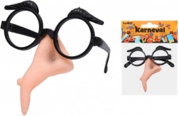 Karnevalová sada čarodějnice – plastový nos a brýle