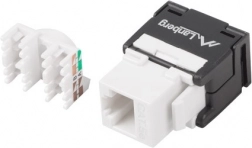 Keystone modul RJ45 UTP kat. 5e beznástrojový, 180° do instalační krabice