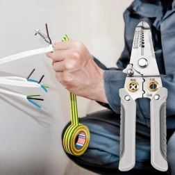 Multifunkční kleště na odizolování a krimpování kabelů 0,8–3,2 mm 7 v 1