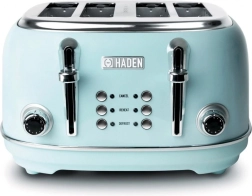 Toustovač Heritage tyrkysový čtyřštěrbinový z nerezové oceli