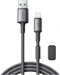 Joyroom magnetický USB–Lightning kabel 1,2 m, 3A, šedý