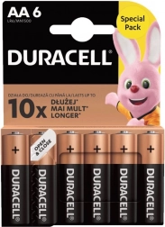Baterie Duracell Basic AA LR6 balení 6 kusů