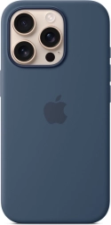Silikonové pouzdro s MagSafe pro iPhone 16 Pro – denim