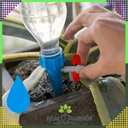 Sada 10 ks zavlažovačů do květináčů na PET láhve s kohoutkem