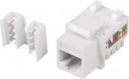 modulární keystone zásuvka rj45 utp cat.6 90° pro montáž do krabice