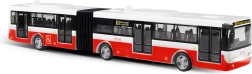 Kloubový autobus s českým hlášením zastávek 36 cm červený