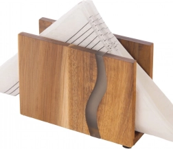 Dřevěný stojan na ubrousky River 12 × 8,5 cm