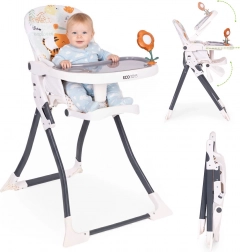 skládací jídelní židlička s hračkami ecotoys