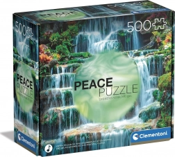 Puzzle 500 dílků CLEMENTONI Peace Collection – Vodopád The Flow