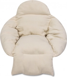 Polštář na závěsné křeslo bocianí hnízdo XXL ecru