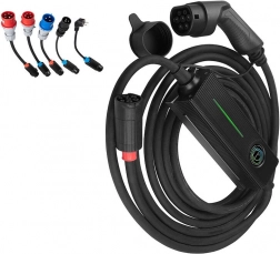 Přenosná nabíječka pro elektromobily BESEN PCD050, 16,5 kW, s adaptéry