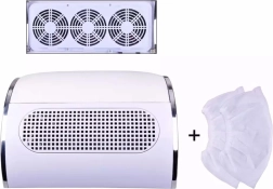 Pohlcovač prachu na manikúru AG626A, bílý