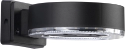 Solární nástěnné LED světlo 24 LED, černé, IP44