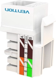 Keystone spojka Cat.5E UTP 180° Vention bílá