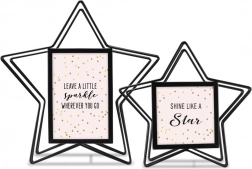 Sada 2 rámečků 10x10 a 10x15 Stella černá