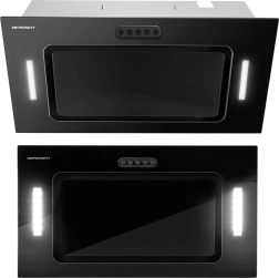Vestavný podskříňkový odsavač par 52 cm černý Berdsen BE-52A s LED osvětlením