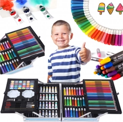 Dětská výtvarná sada v kufříku 145 dílů