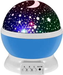 Rotující projektor hvězdné oblohy 2v1 noční lampička