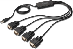 USB adaptér na 4x RS232 s kabelem 1,5m