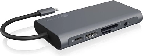 Icy Box dokovací stanice USB‑C s HDMI a VGA, gigabitovým LAN a Power Delivery
