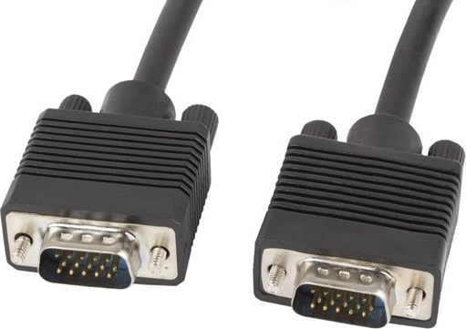 VGA kabel 15 m s feritovými filtry, dvojité stínění – Lanberg, černý