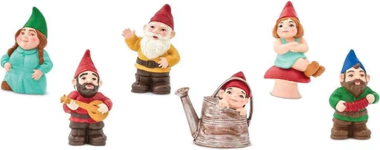 6 ručně malovaných figurek v jedné tubě