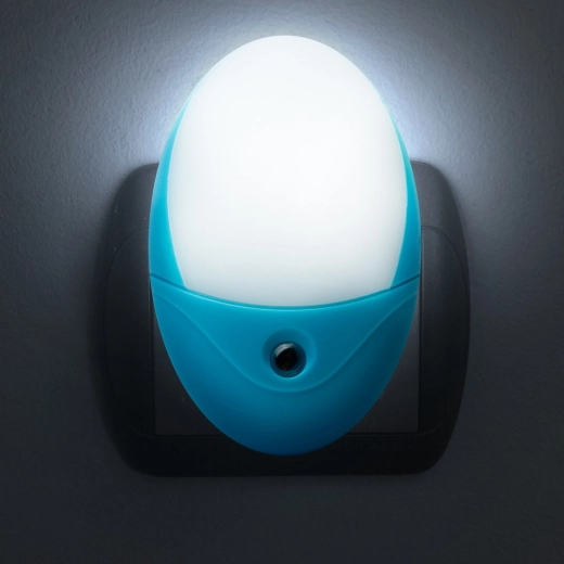 Phenom LED noční orientační světlo se světelným senzorem, modré