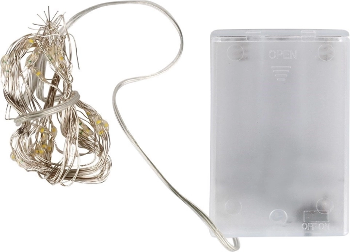 Jemná mikro LED na tenkém stříbrném drátku