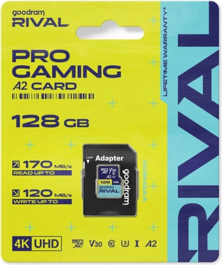 Goodram Rival microSD karta 128 GB UHS-I V30 U3 C10 A2 170/120 MB/s