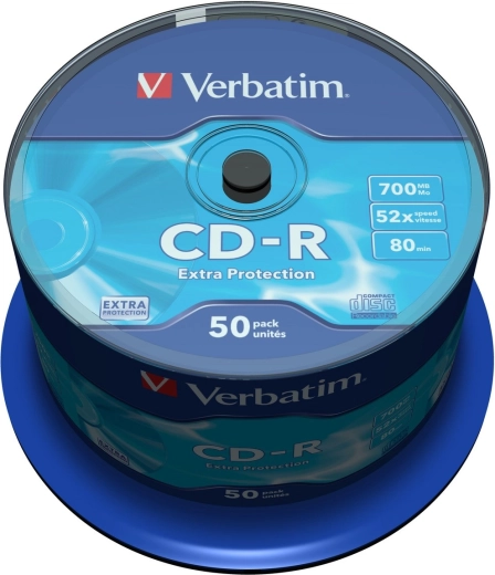 Verbatim CD-R Extra Protection 700 MB 52x - 50 ks