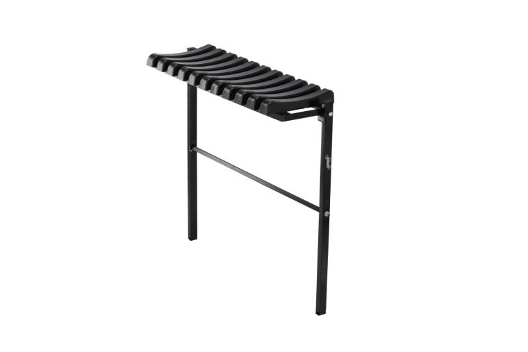 Skládací hřbitovní lavička 68 cm černá