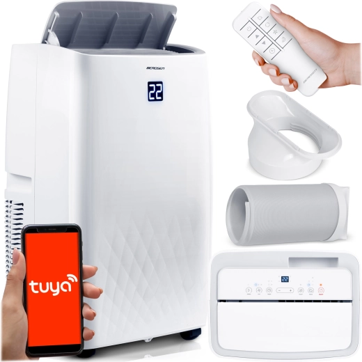 Přenosná klimatizace 14000 BTU Berdsen BD-581 5v1 s Wi‑Fi a vytápěním