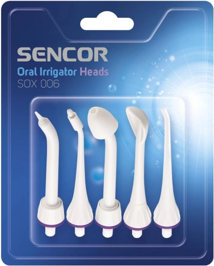 Sencor SOX 006 náhradní nástavce pro ústní sprchu SOI 1x