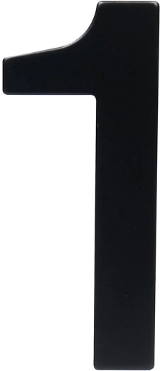 Domovní číslo 1, 95 mm, nerez, černá matná