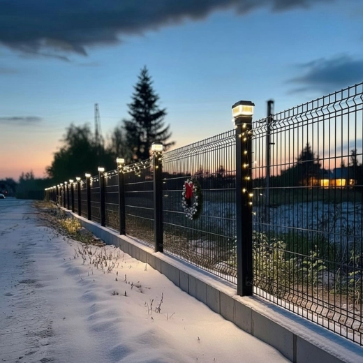 Osvětlení plotu a zahrady
