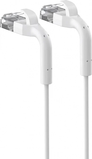 síťový kabel cat.6a u/ftp 10 m s ohýbatelnými konektory – bílý