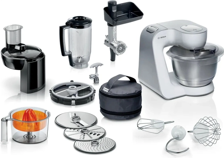 Kuchyňský robot bosch serie 4 mum5 1000 w bílý/stříbrný