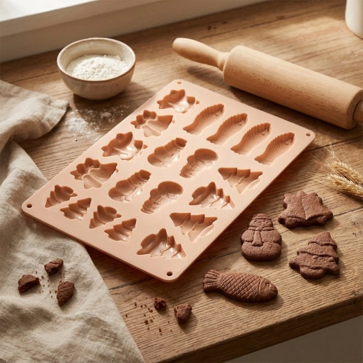 Snadné vyjímání díky flexibilnímu silikonu