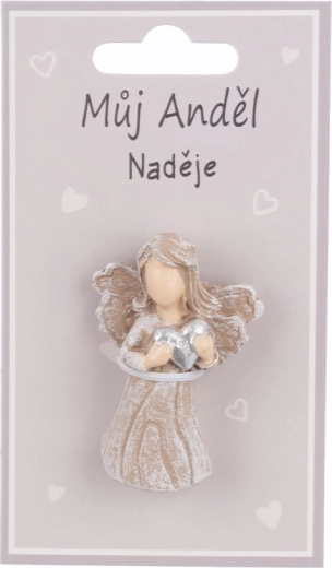 Keramický magnet anděl s nápisem Naděje