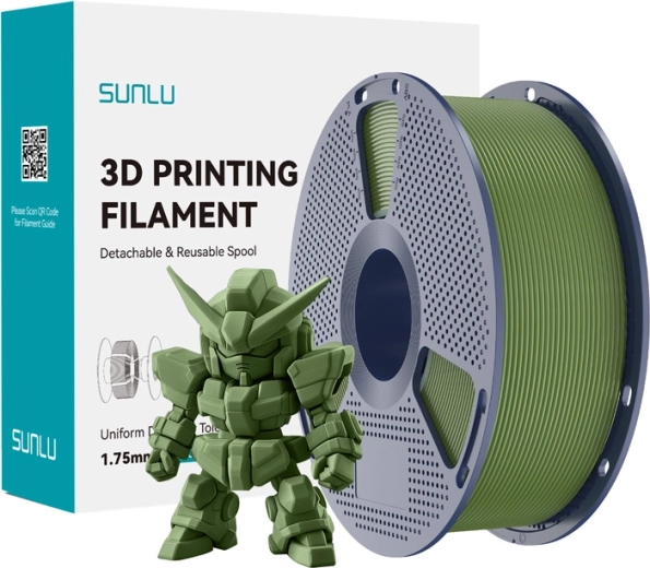 Sunlu PLA+ 2.0 filament olivový 1,75 mm