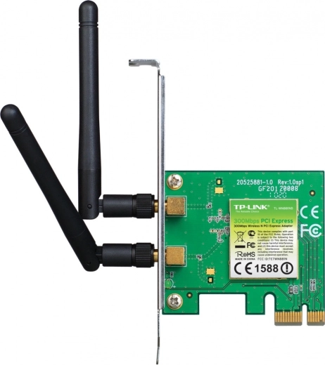 Bezdrátová karta WiFi N300 PCI-E se dvěma anténami