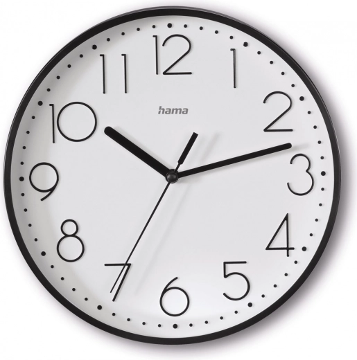 Hama Salina nástěnné hodiny 22 cm černé